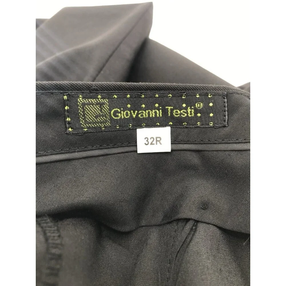 Giovanni Testi Dress‎ Pants Size Size 32 Regular Black Trousers